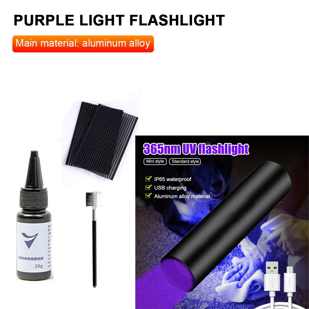UV Light Hair Extension Glue   - Liquid Uv Glue Kit ulasan dan harga