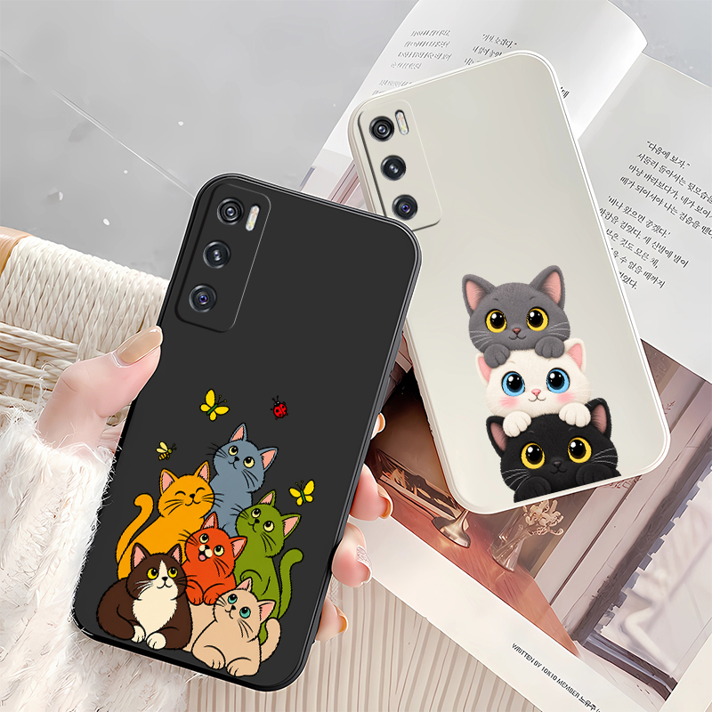 Cute Coloful Cats Phone Case F - Vivo V40 ulasan dan harga