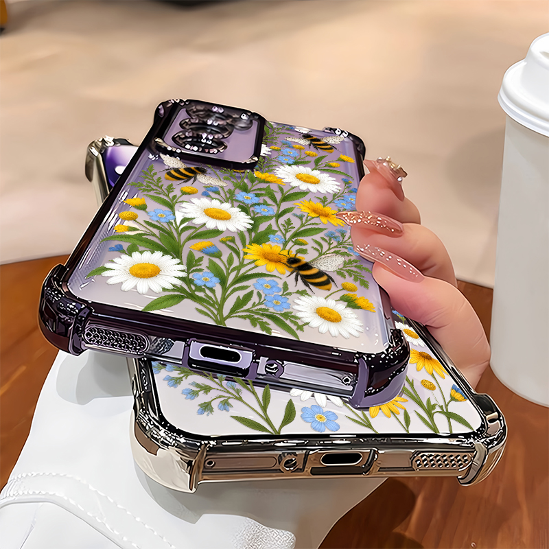 Cute Bee Daisy Floral Pattern  - Oppo Reno 12 ulasan dan harga