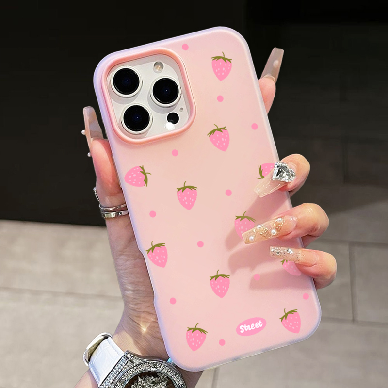 Sweet Pink Strawberry Pattern  - Xiaomi Redmi Note 14 ulasan dan harga