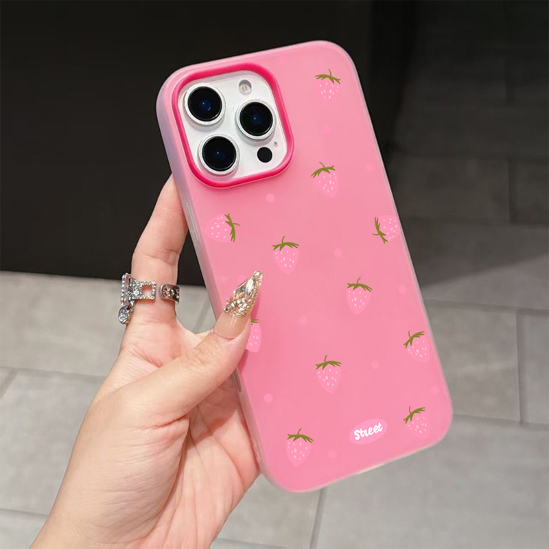 Sweet Pink Strawberry Pattern  - Xiaomi Redmi Note 14 ulasan dan harga