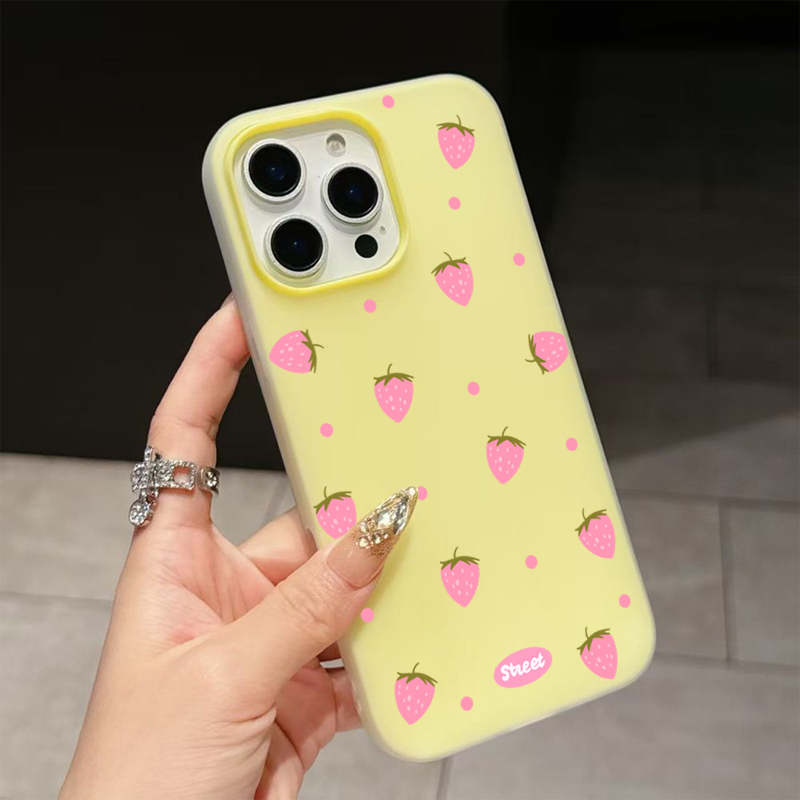 Sweet Pink Strawberry Pattern  - Xiaomi Redmi Note 14 ulasan dan harga