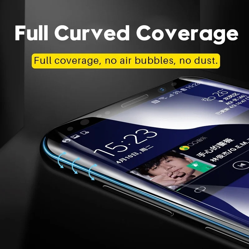 9D Curved Tempered Glass Film  - Curved Edge Screen ulasan dan harga