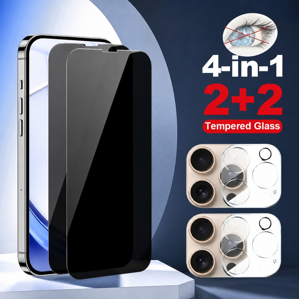 2+2PCS Privacy Tempered Glass  - Realme Gt 6 ulasan dan harga