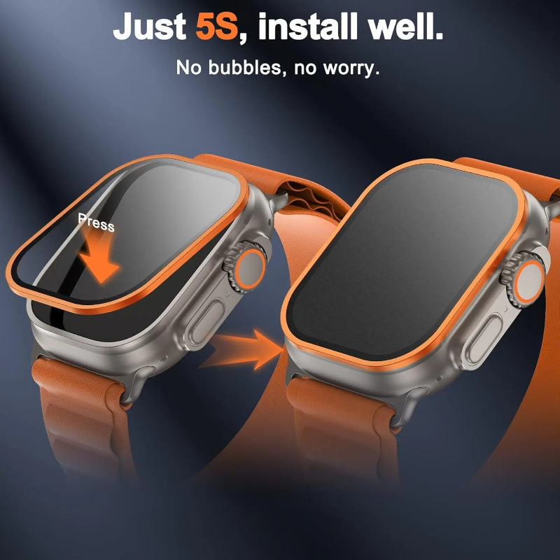 Tempered Glass for Apple Watch - Smartwatch Screen Film ulasan dan harga